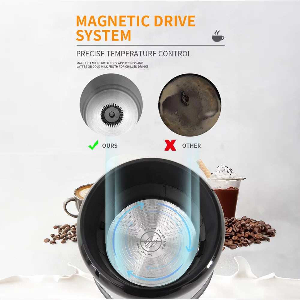 Detachable Electric Milk Frother and Steamer 700ml 600W 5 in 1 J5648