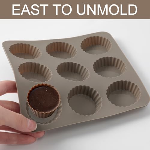 8 PCS 9 Cavity Non-stick Silicone Baking Mold G91649
