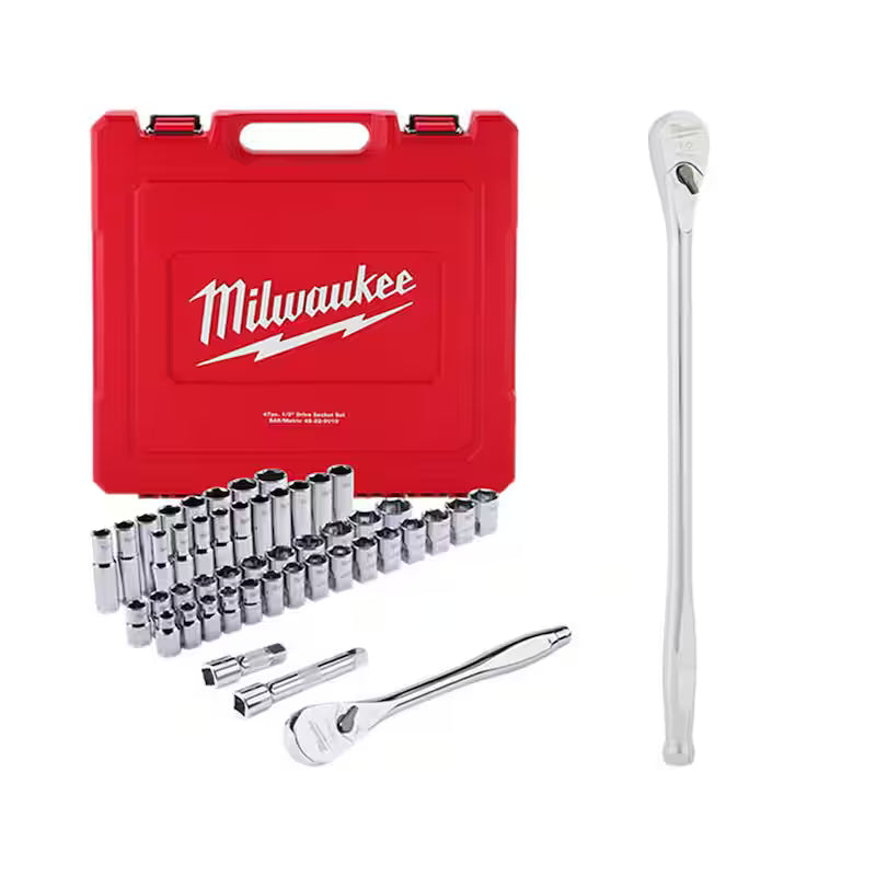 1/2 in. Drive SAE/Metric Ratchet and Socket Mechanics Tool Set (48-Piece) K72270