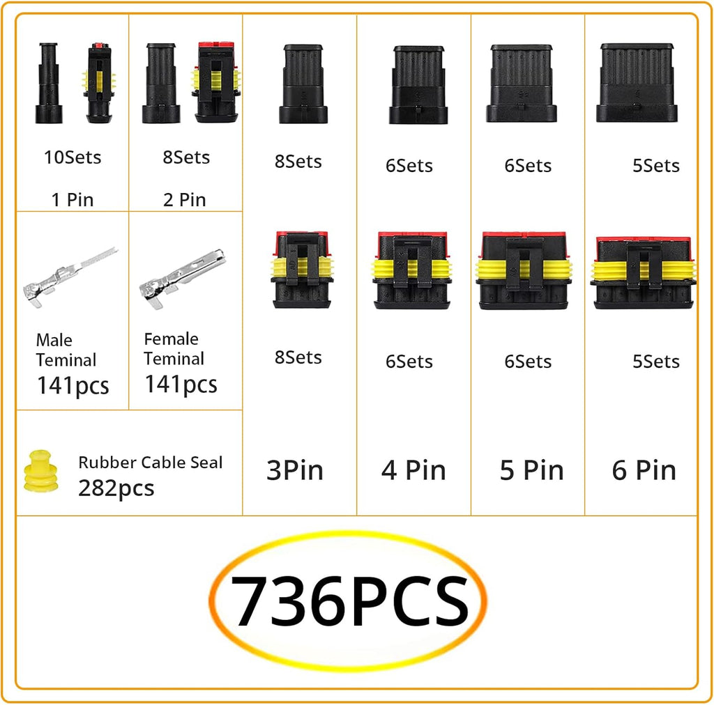 857Pcs Automotive Electrical Connector Tool Kit X3399
