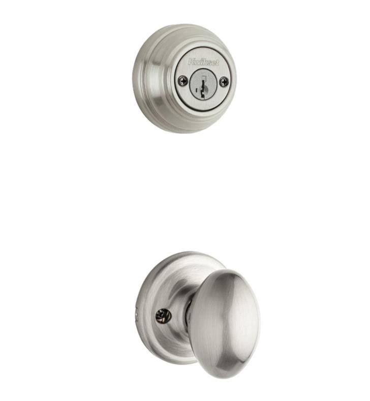 Satin Nickel Double Cylinder Handleset Trim J3268