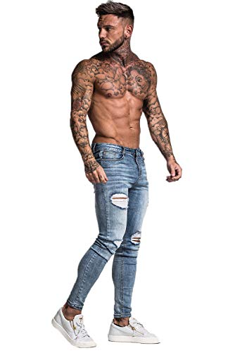 Slim Fit Ripped Stretch Jeans N7298