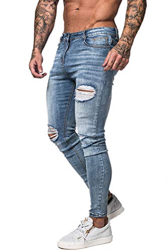 Slim Fit Ripped Stretch Jeans N7298