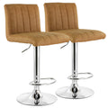 Camel Adjustable Height Swivel Bar Stool, Set of 2 O46618
