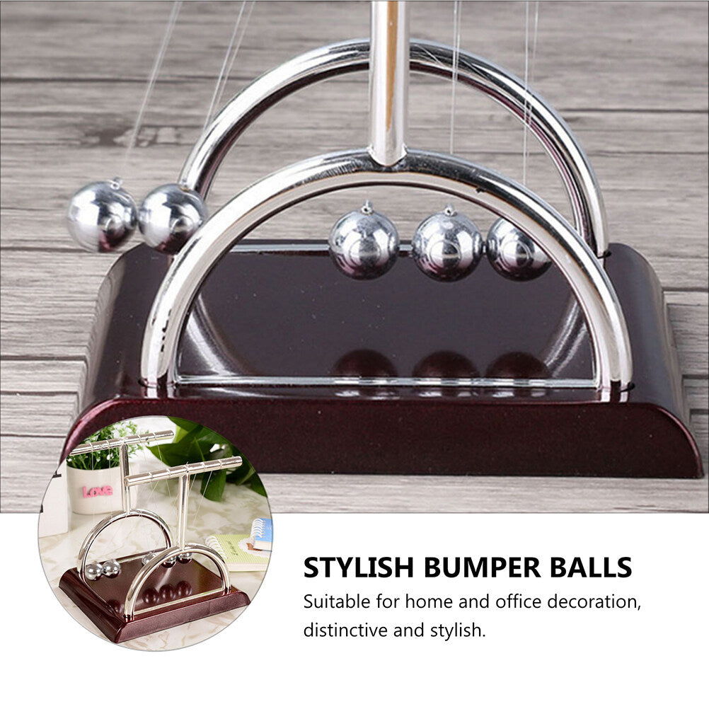 2pcs Newtons Cradle Desktop Pendulum Science Motion Swing Desk Ornament C531