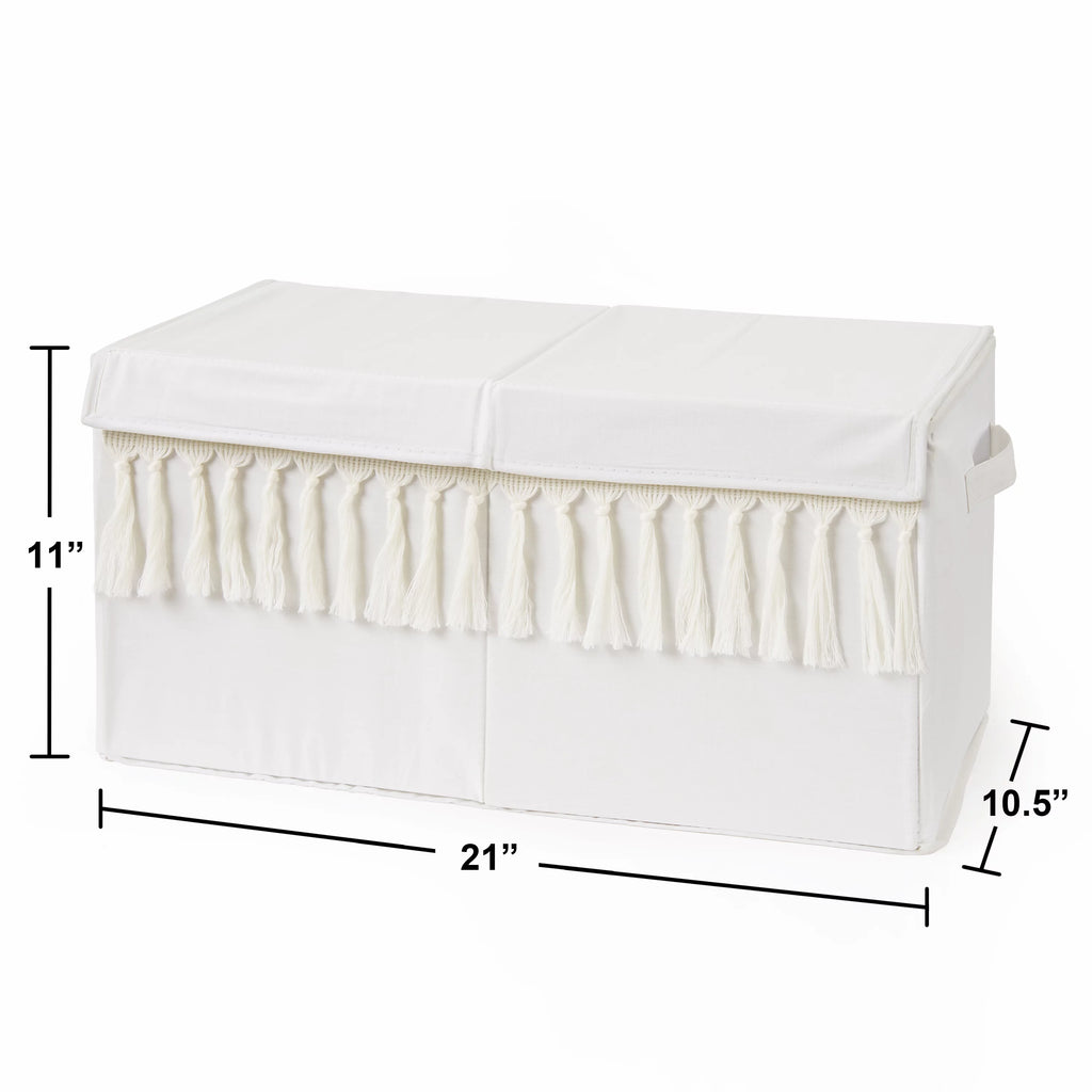 Ivory Storage Fabric Toy Box V7901