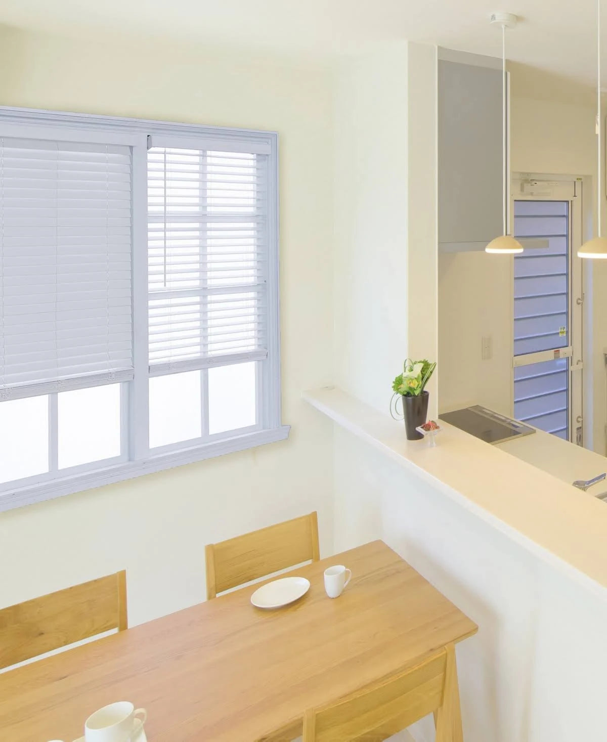 2in. Cordless Faux Wood Blinds White H879922