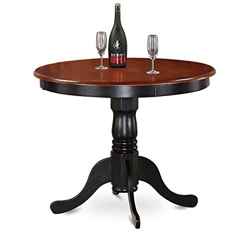3 Piece Antique Dining Set with 2 Microfiber Chairs V9335