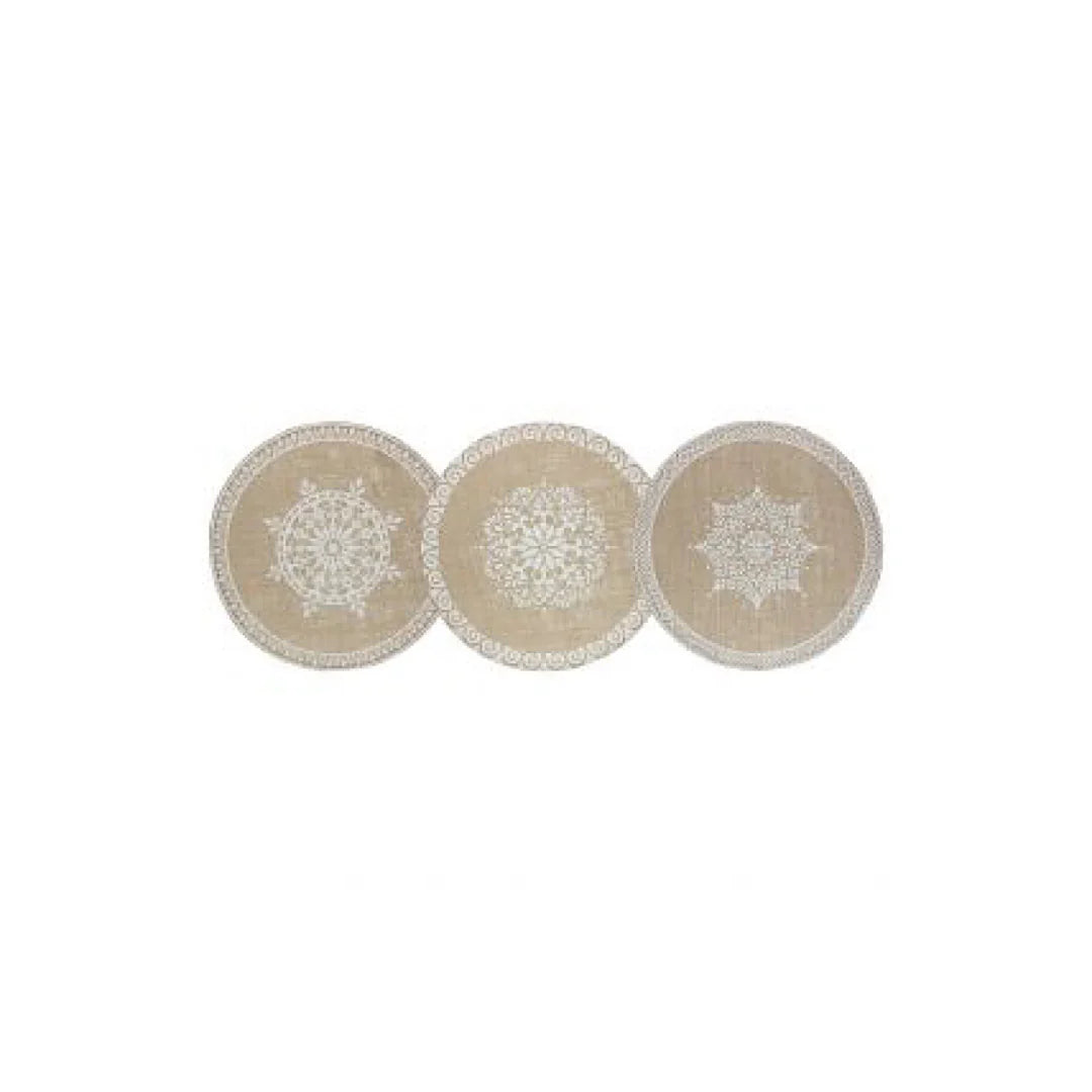 Round Placemat Set 3pcs T8091