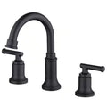 8 in. Widespread Double-Handle High-Arc Bathroom Faucet in Matte Black Q625023