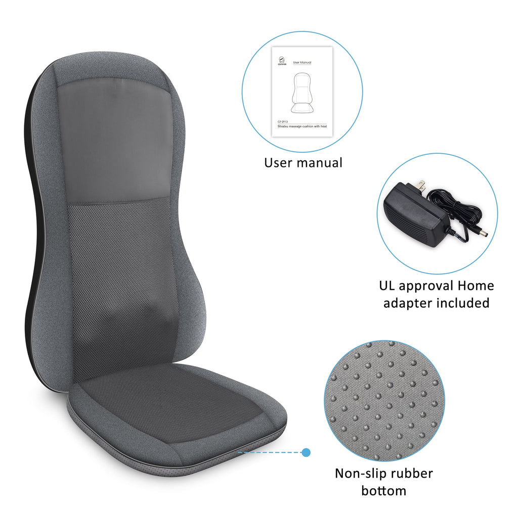 Shiatsu Back Massager with Heat 10 Massage Nodes Y97764