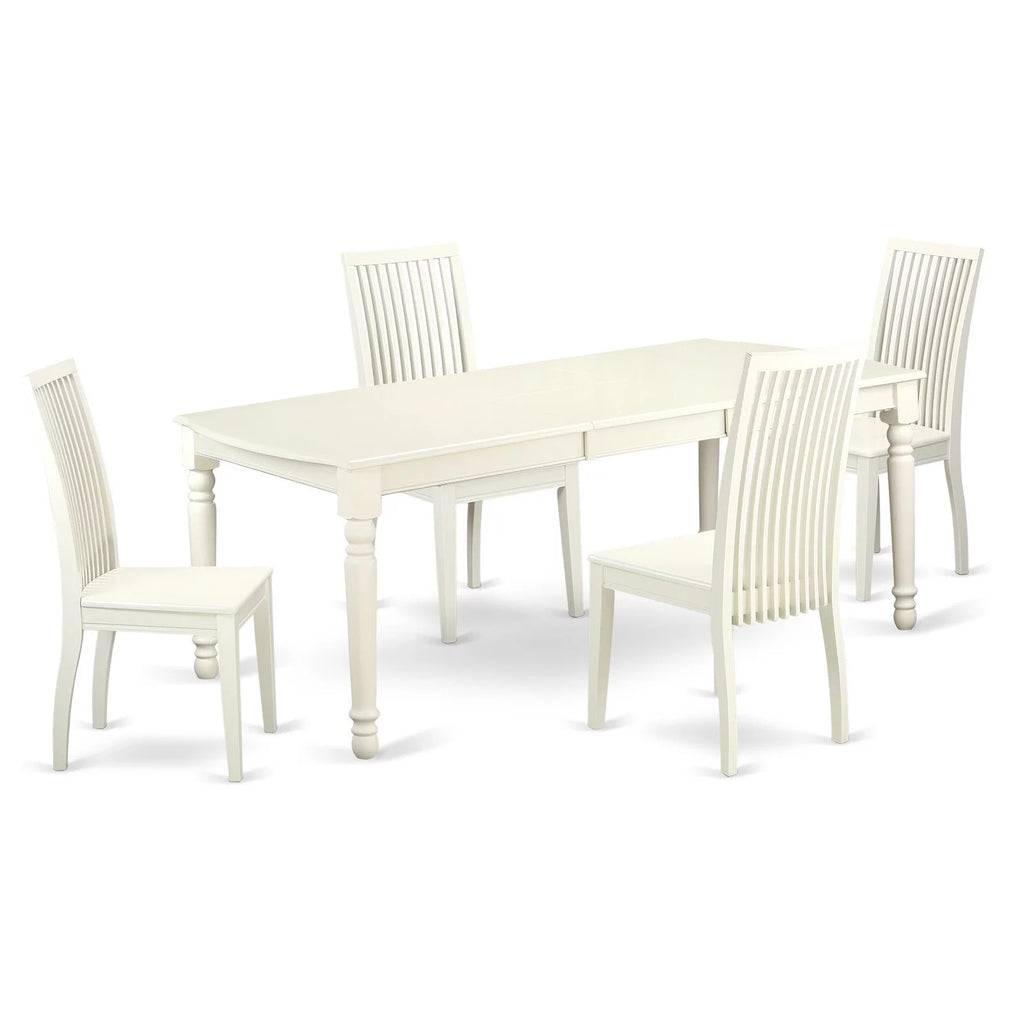 Linen White Dining Room Set E761