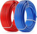 2 Rolls 1/2 Inch X 50 Ft Blue And Red PEX Pipe H2539
