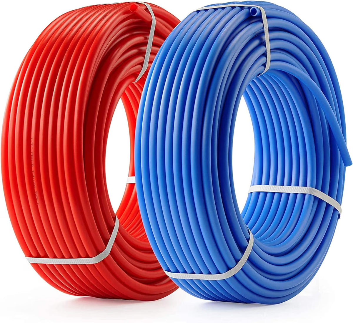 2 Rolls 1/2 Inch X 50 Ft Blue And Red PEX Pipe H2539