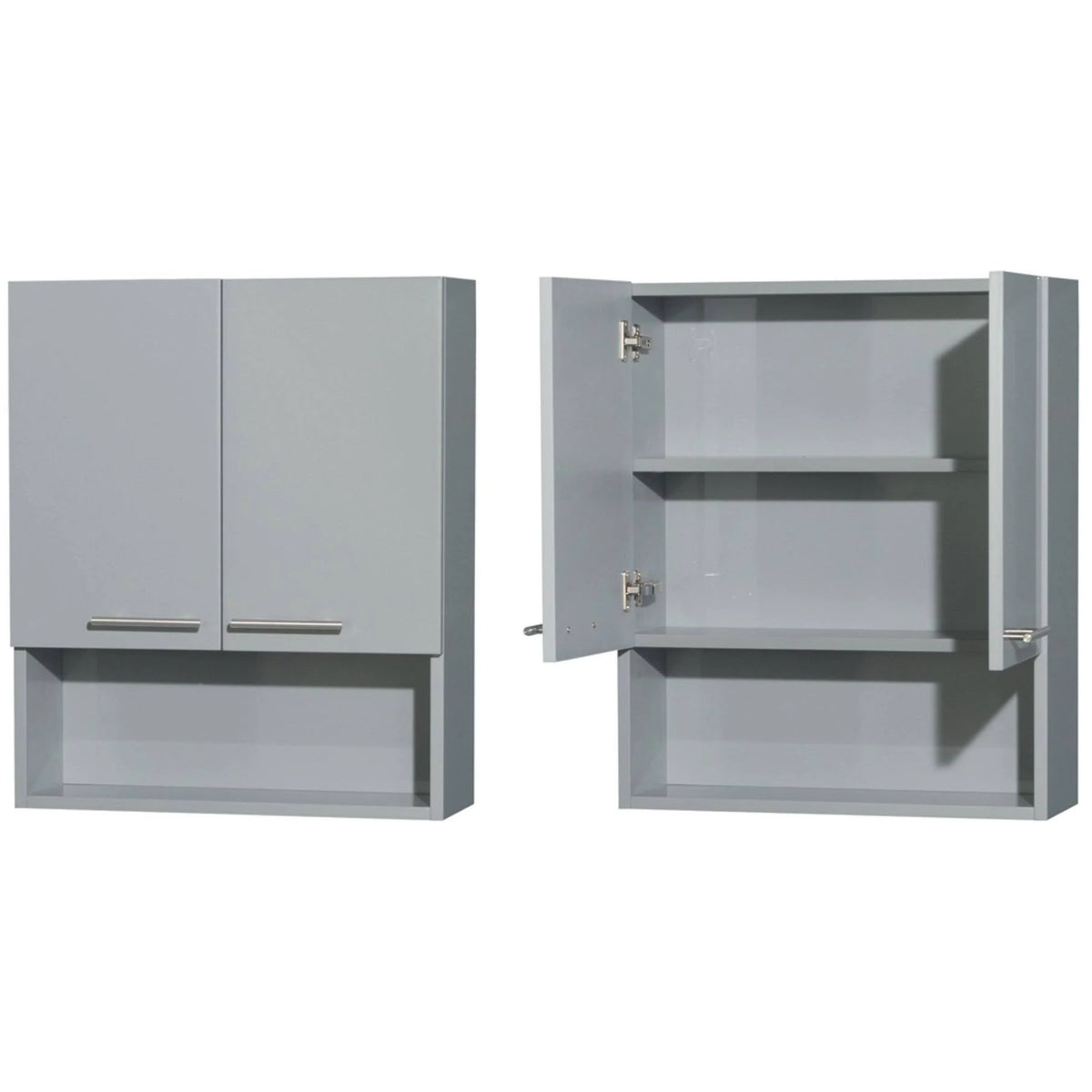 Dove Gray Wall-Mounted Storage Cabinet Q859407