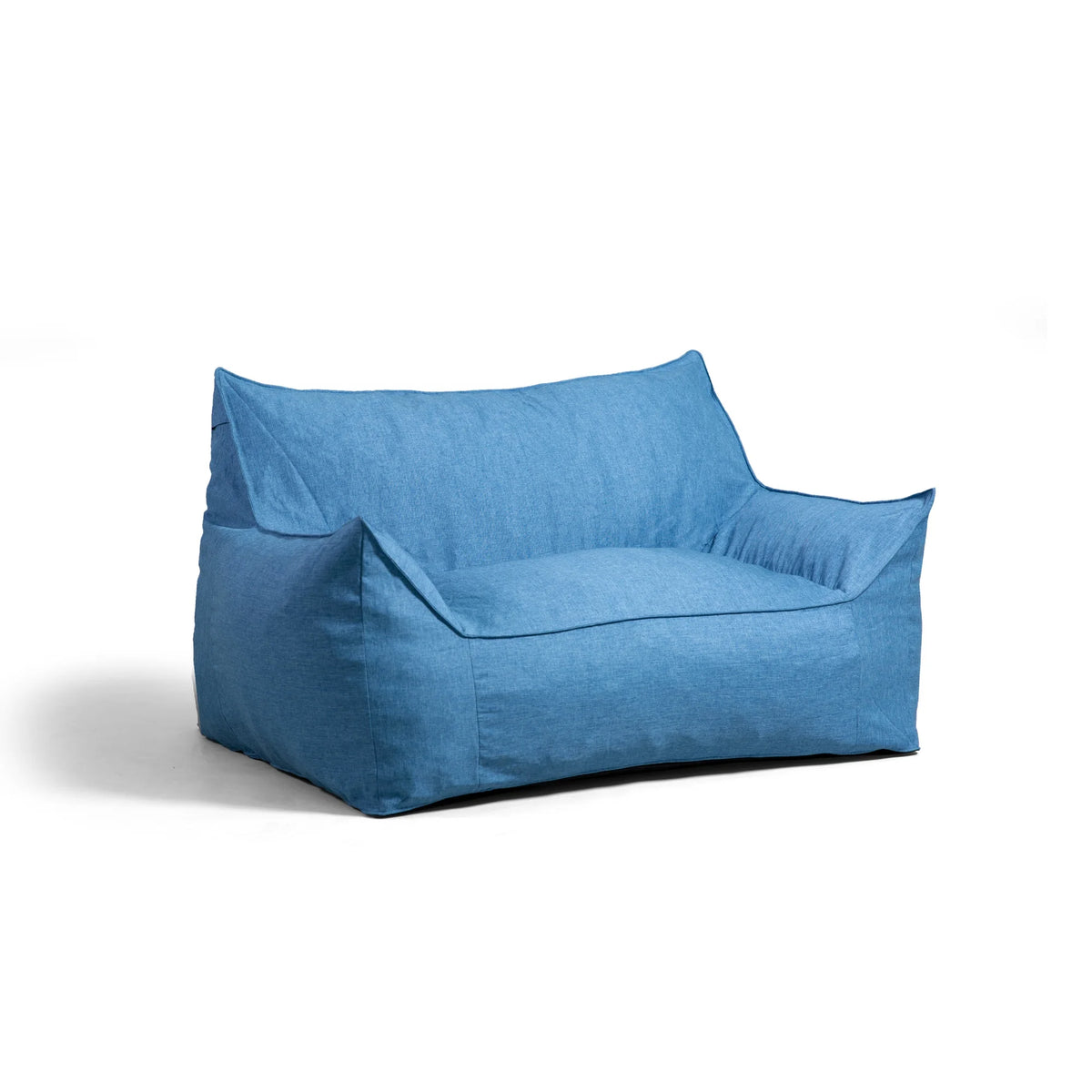 Pacific Blue Foam Filled Bean Bag Sofa with Removable Cover L366485