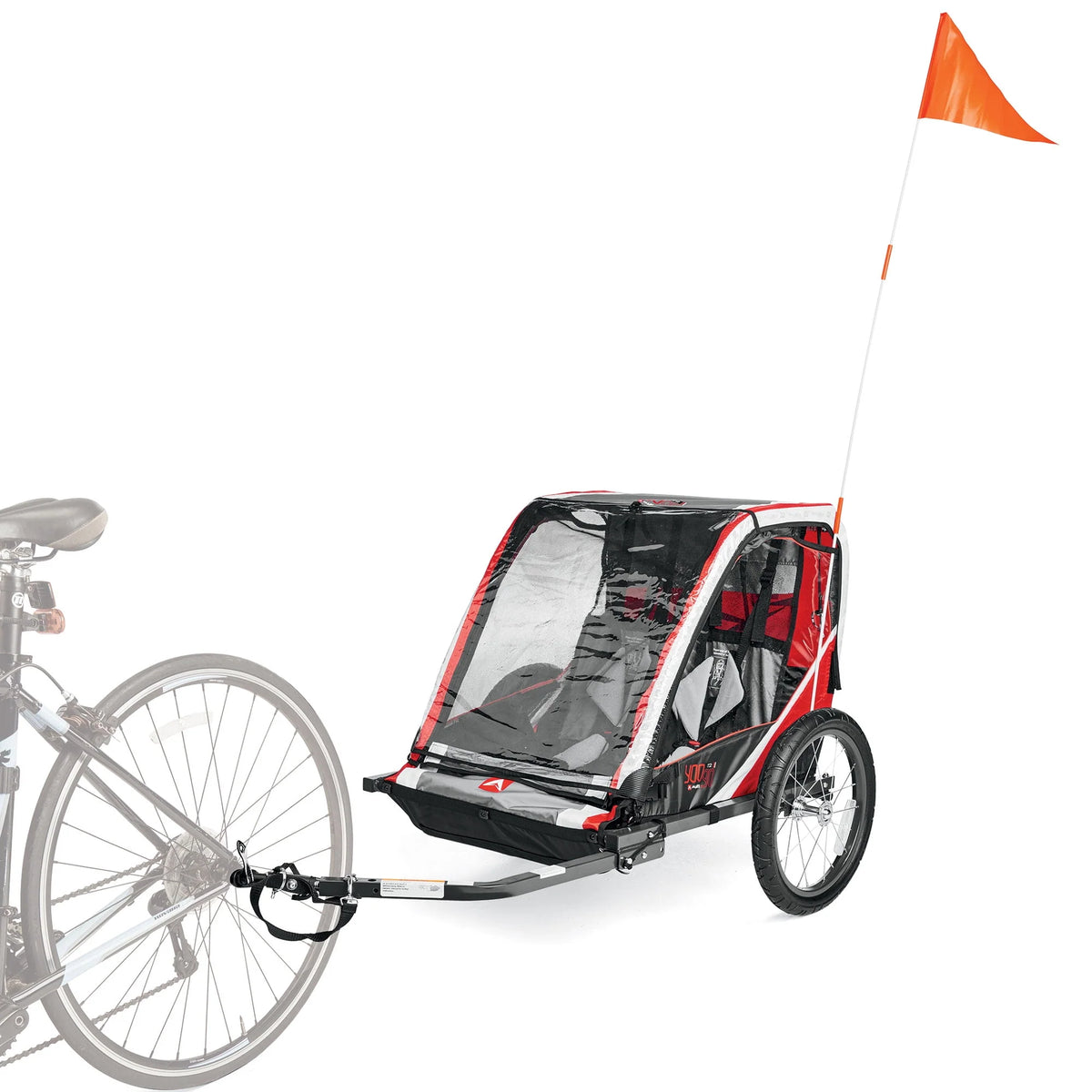 Red Bicycle Trailer for 2-Children I531842