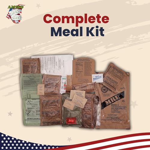 12 Pack MRE with Flameless Heaters and Freeze Dried Meals L60633