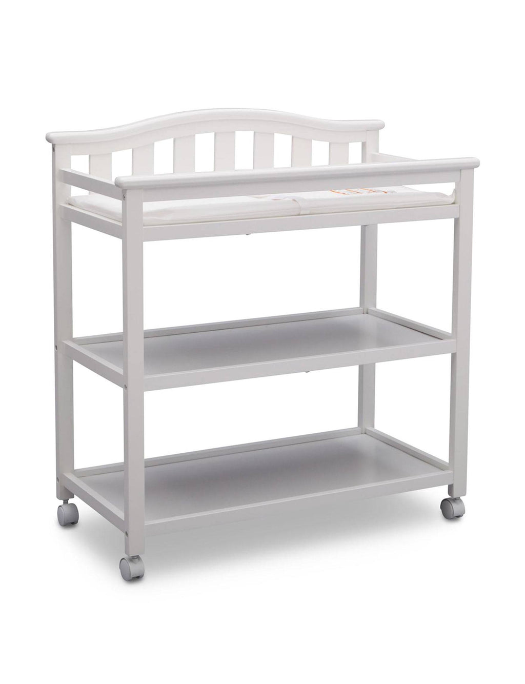 White Changing Table with Casters S73592