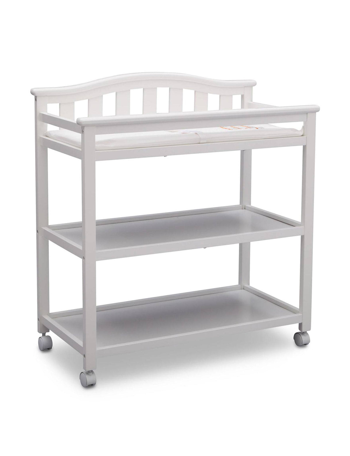 White Changing Table with Casters S73592