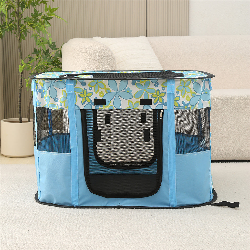 Portable Foldable Dog Playpen with Carrying Case P6910