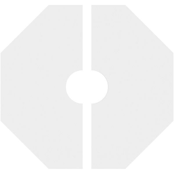 34 inchod x 7 inchid x 13 1/2 inchc x 1 inchp PVC Ceiling Medallion, Two Piece N618