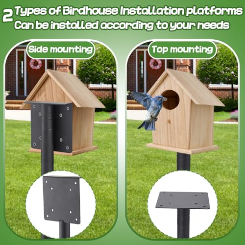 68in Adjustable Heavy-Duty Bird Feeder Pole with 5 Prong Base T518