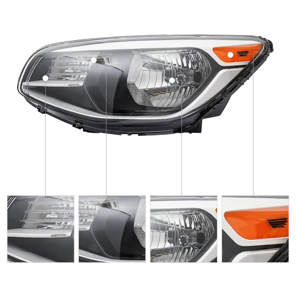 Halogen Headlight with Clear Lens for Kia Soul L787651