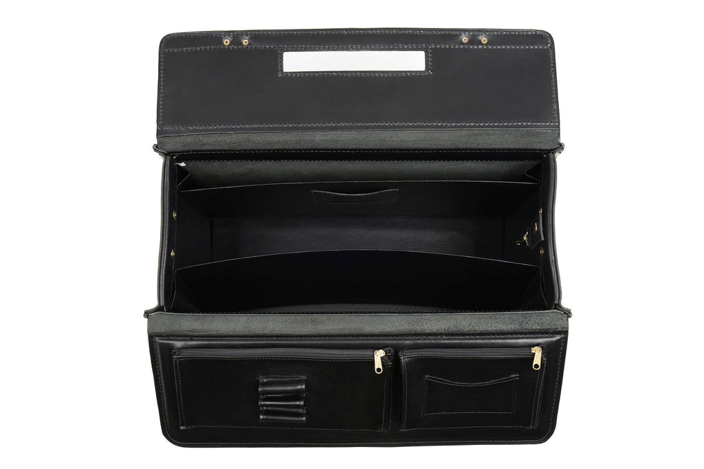 Black Leather Catalog Case U5123