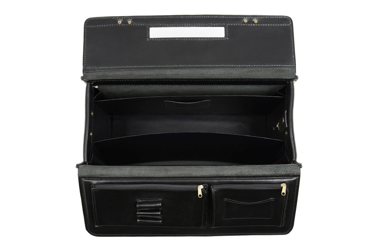 Black Leather Catalog Case U5123