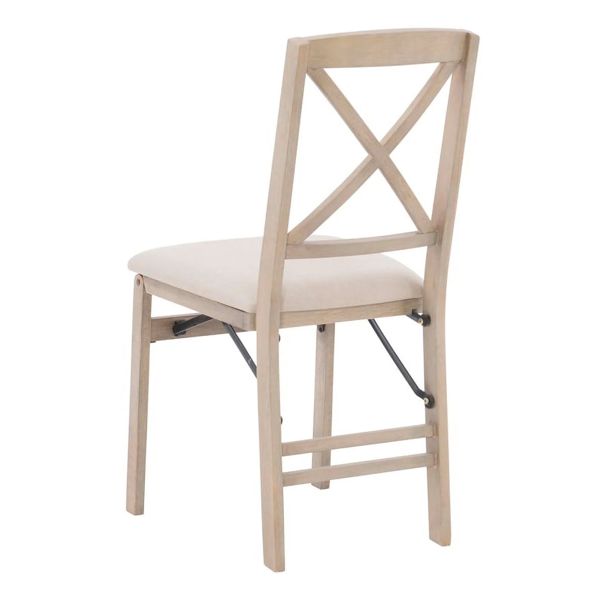 Set of Two Graywash Wood Folding Chairs U7712