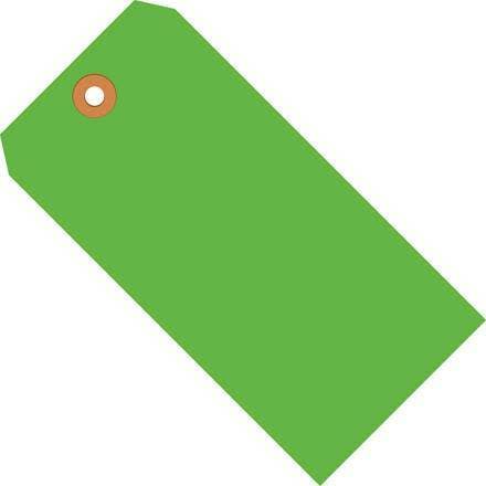 Fluorescent Green Shipping Tags 1000 Per Case X330