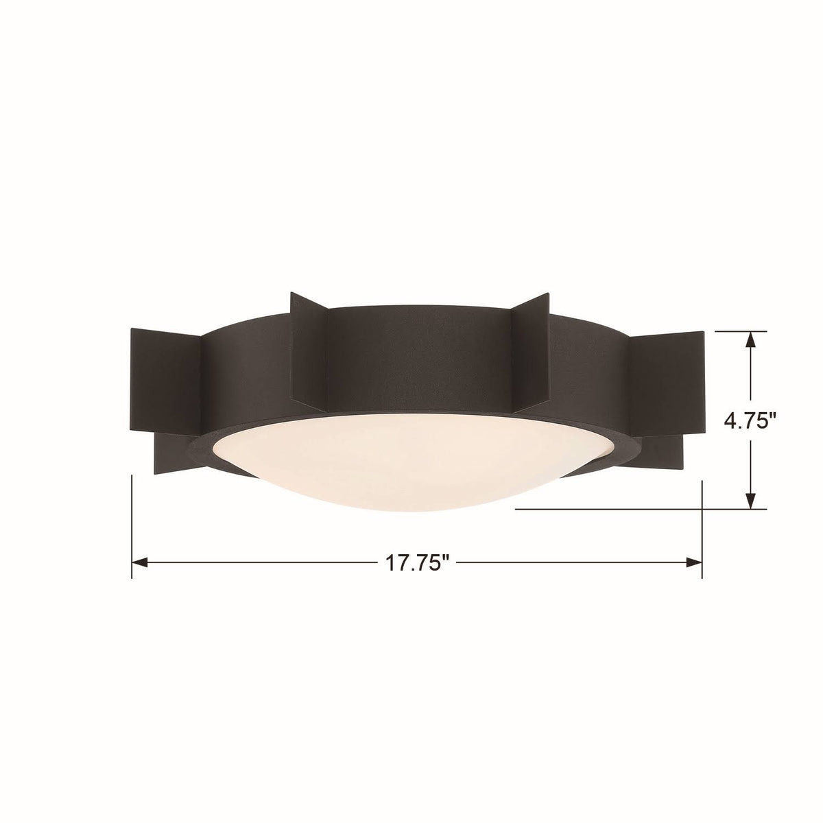 Black Forged Ceiling Mount E56714