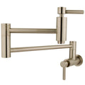 Brushed Nickel Wall Mounted Pot Filler Faucet U2905