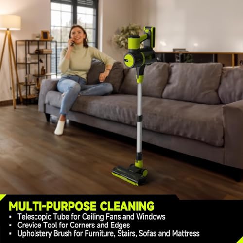 Cordless Vacuum Cleaner, 45Kpa 55 Mins Lightweight Anti-Tangle J547350