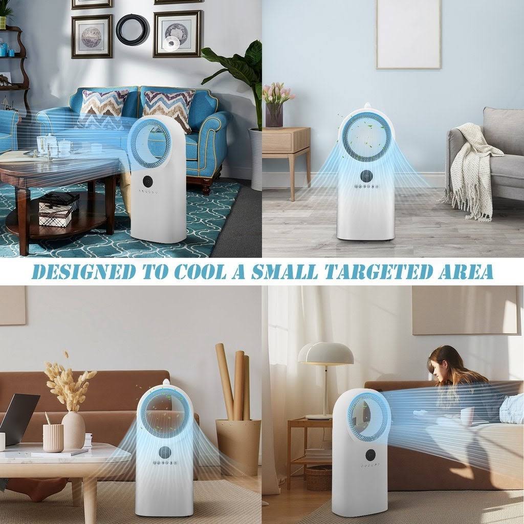 Portable Air Conditioner Cooler Fan Humidifier White F87859