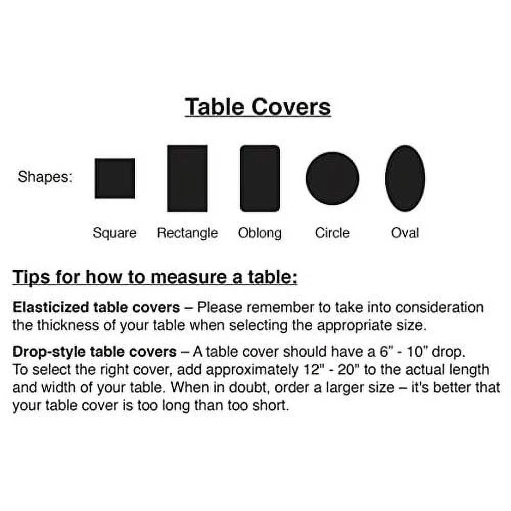 Mahogany Oblong Vinyl Table Cover V3267