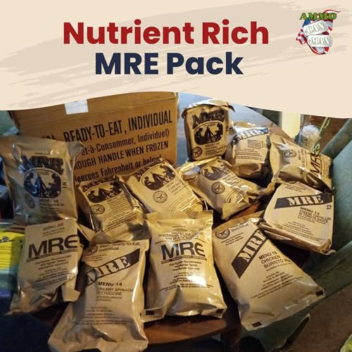 12 Pack MRE with Flameless Heaters and Freeze Dried Meals L60633