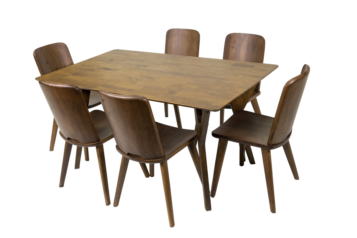7-Piece Solid Wood Dining Table and 6 Chairs H84192