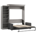 Gray Queen Murphy Bed with Sofa V84321