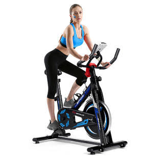 Indoor Cycling Bike Exercise Trainer Black T351088