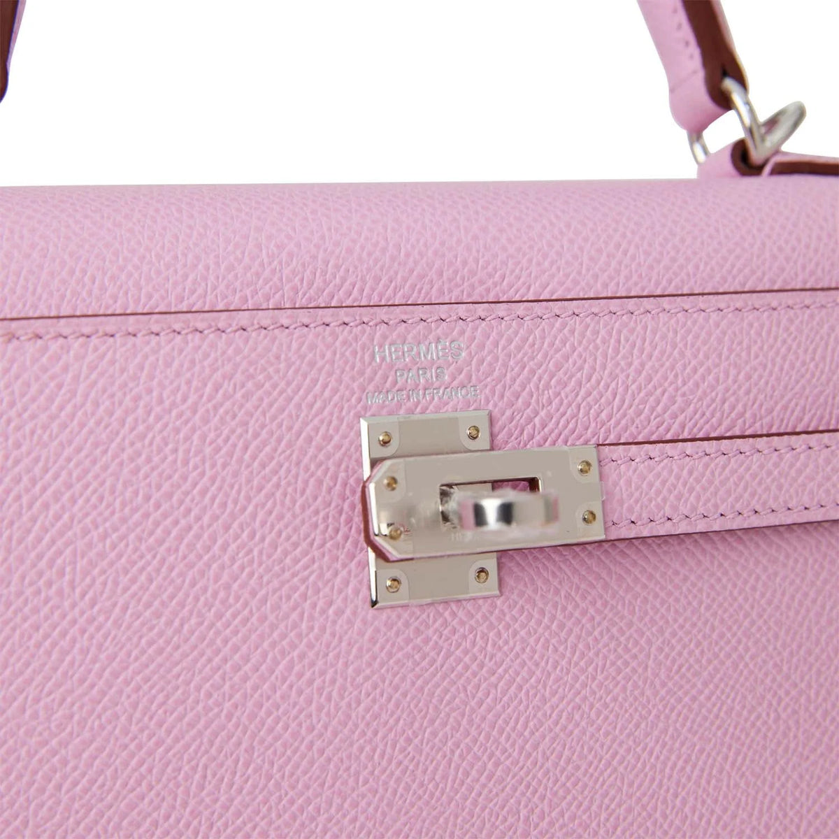Mauve Sylvestre Epsom Palladium Hardware Handbag B9511