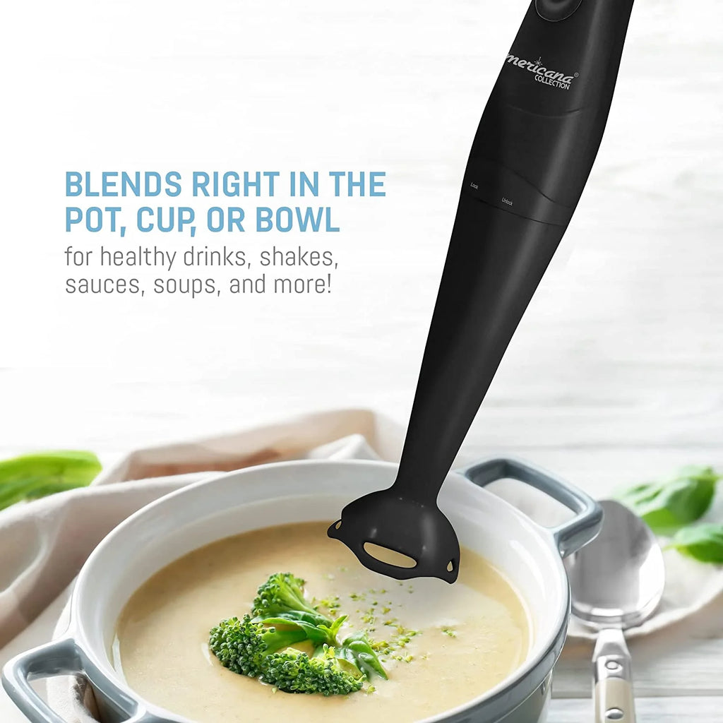 150W Hand Blender with Detachable Wand, Black D82449