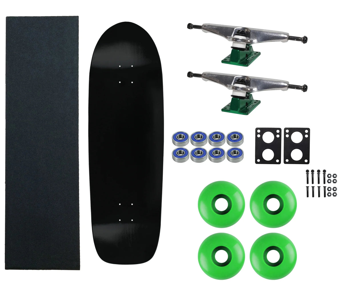 Black 33" Skateboard Complete with Trucks and Wheels S1798