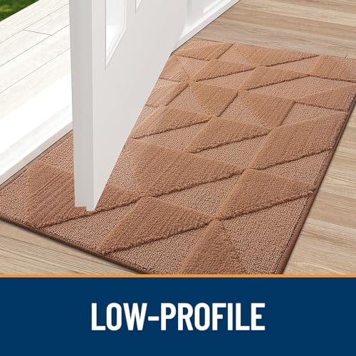 Non-Slip Absorbent Washable Door Mat (59x36 inches, Black) E6219