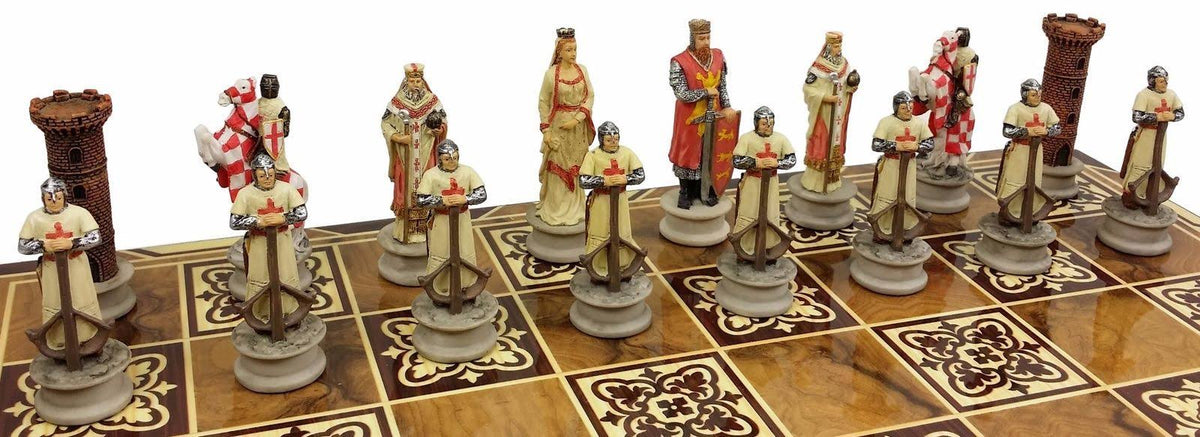 Medieval Times Crusades King Richard The Lionheart Knight Chess Men Set T866