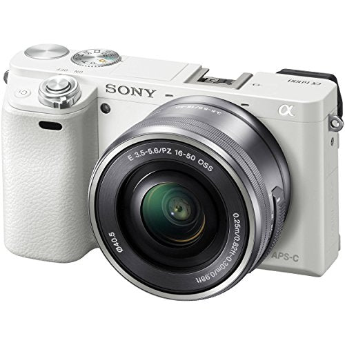 White 24 MP Mirrorless Digital Camera with 16-50 mm Lens M90589