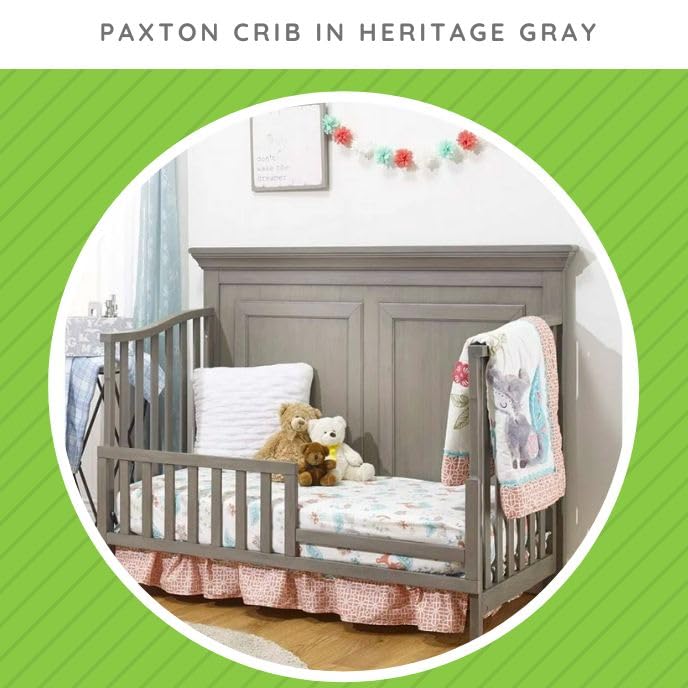 Gray Toddler Bed Safety Guard Rail Conversion Kit E606