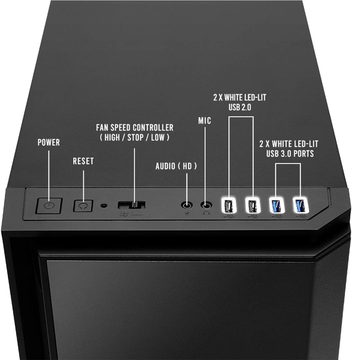 Mid-Tower PC Computer Case with Sound Dampening Panels X238070