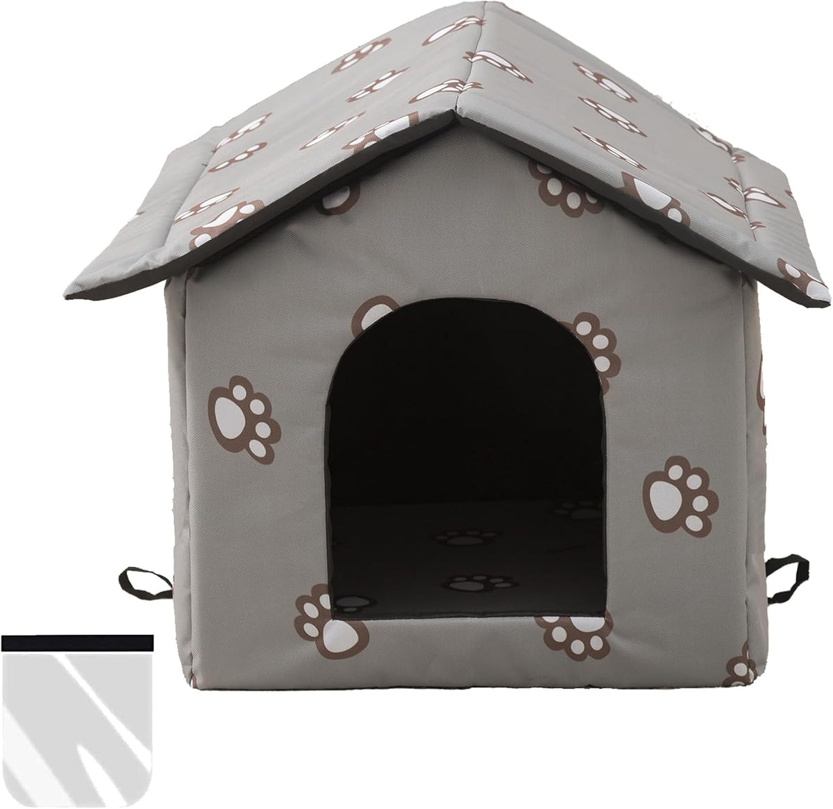 Grey Large Weatherproof Insulated Cat House I4768